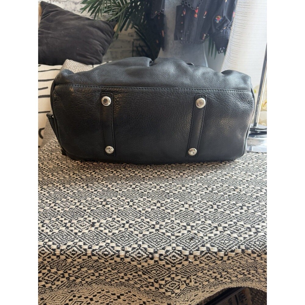 Rare Marc by Marc Jacobs $498 Black Classic Leather Satchel Purse - Picture 8 of 16